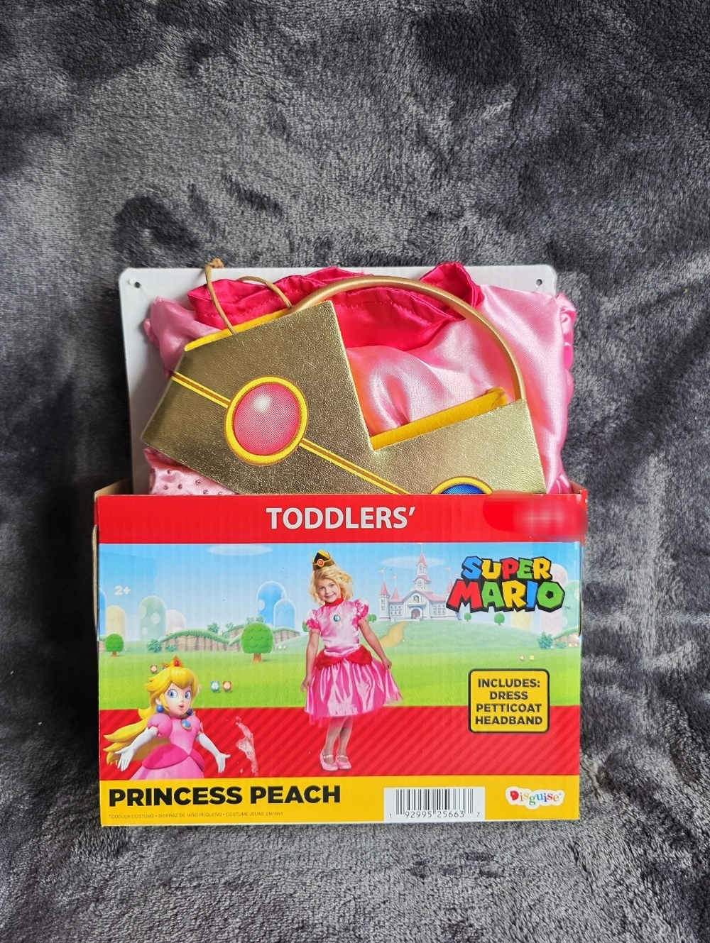 New Princess Peach Costume Dress Nintendo Super Mario Bros Dress Up Girls Outfit - Picture 6 of 9